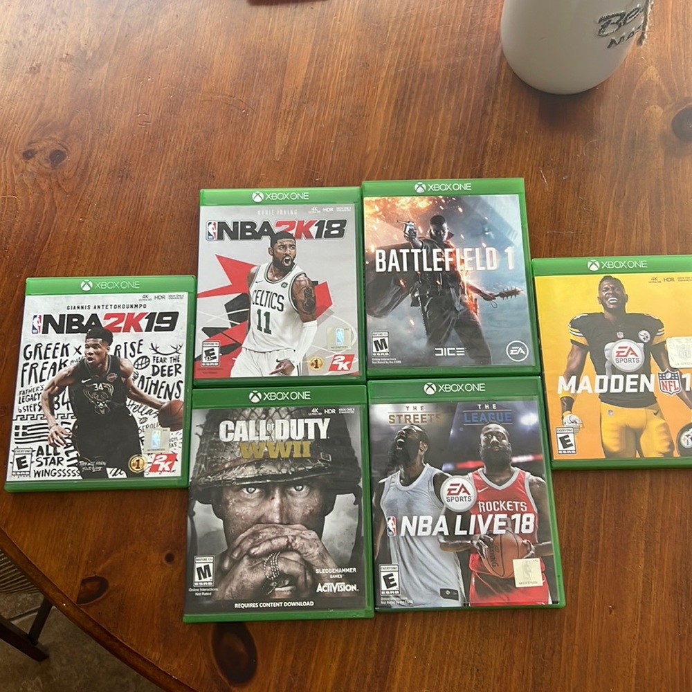 XBox One Games.